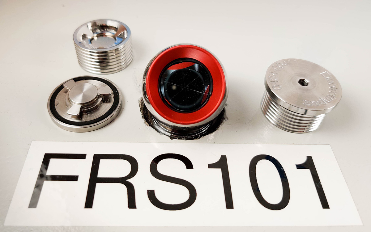 Our FRS monuments are designed for a high ball-mount position and feature easy installation and a locking lid.