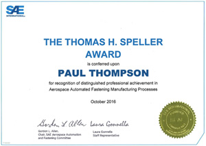 Paul Thompson Thomas H Speller Award
